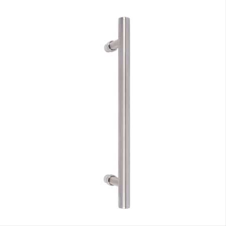 Delaney Hardware 15-3/4 in. Brushed Steel Barn Door Hardware Round Pull Handle BD0151